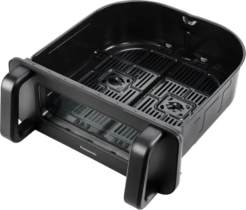 Panasonic NF-BC1000KXE Flex Air Fryer, 9.6L Dual Zone Capacity, 2450W, Gentle Steam Technology, 360 Air Flow, Ceramic Non-Stick Coating, Black