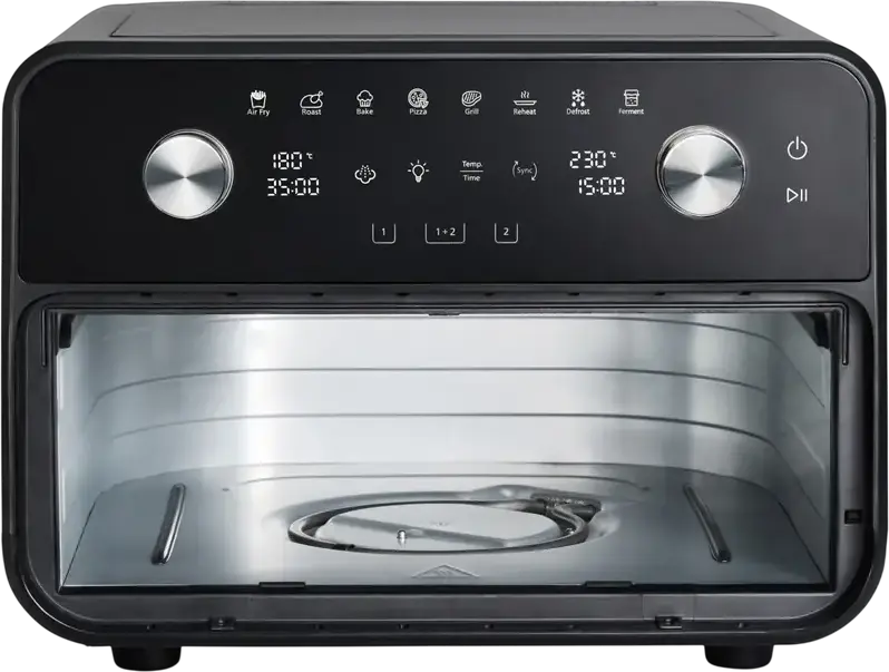 Panasonic NF-BC1000KXE Flex Air Fryer, 9.6L Dual Zone Capacity, 2450W, Gentle Steam Technology, 360 Air Flow, Ceramic Non-Stick Coating, Black