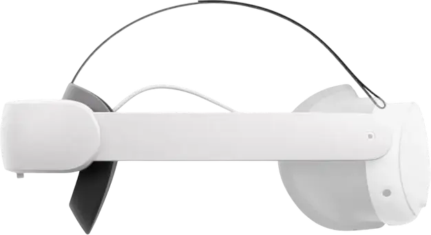 Meta Quest Elite Strap with Battery for Meta Quest 3 and 3S, 2330mAh Integrated Battery Pack, Extended Playtime, Adjustable Headstrap, White