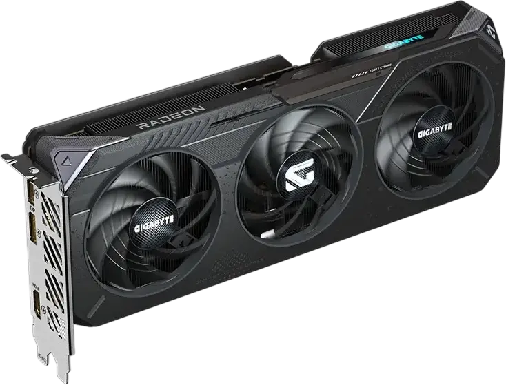 Gigabyte Radeon RX 9060 XT Gaming OC Graphics Card, AMD Radeon RX 9060 XT, 8 GB GDDR6 Memory, Windforce 3-Fan Cooling, OC Edition, 3x DisplayPort, 1x HDMI