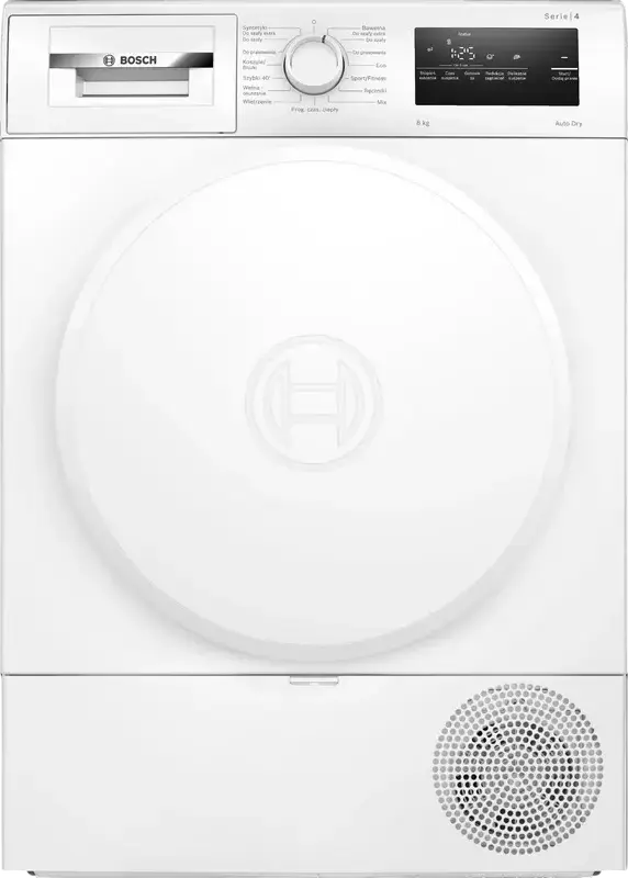 Uscător de rufe Bosch WTH83277PL, 8kg, Alb
