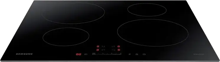 Plita cu Inductie Incorporabila Samsung NZ64H37070K, 4 Zone de Gatire, Sticla Vitroceramica, Control Touch Slider, Power Boost, 59cm, Negru
