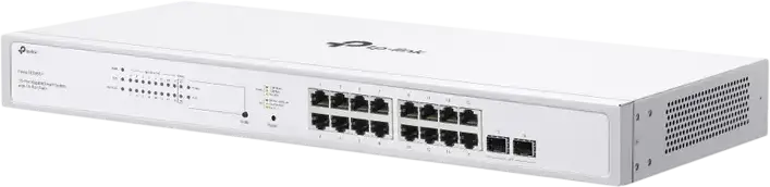 Switch Smart TP-Link Festa FS318GP Gigabit 18 Porturi, 16 Porturi PoE 802.3af/at, Buget Putere 150W, 2 Sloturi SFP Gigabit, Management Cloud Centralizat, Carcasa Metalica