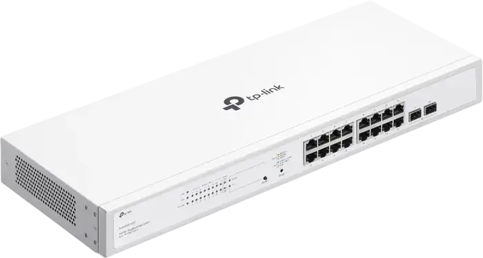 Switch Smart TP-Link Festa FS318GP Gigabit 18 Porturi, 16 Porturi PoE 802.3af/at, Buget Putere 150W, 2 Sloturi SFP Gigabit, Management Cloud Centralizat, Carcasa Metalica