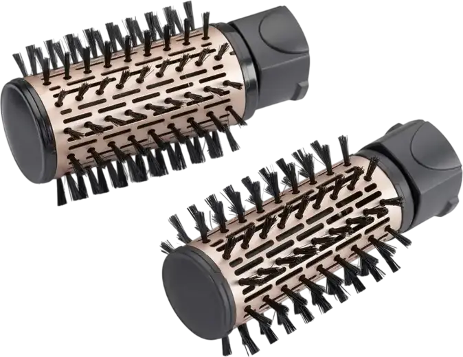 Электрическая вращающаяся щетка-фен BaByliss AS962E Big Hair Dual 1000, 1000 Вт, керамическое покрытие, ионизация, 2 насадки 42 мм и 50 мм, черный