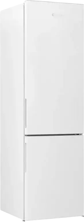 Indesit INKS 1401 W4E Combi Refrigerator, Bottom Freezer, 386L Net Volume, Energy Class E, White, LED Lighting, Tempered Glass Shelves, 202.5 cm Height