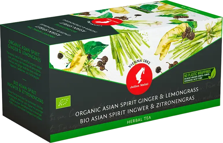 Pliculețe de ceai Julius Meinl Organic Asian Spirit Ginder Lemongrass