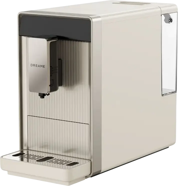Dreame FCM 30 Ecceluxe Slim Fully Automatic Espresso Machine, 19 Bar, 1690W, Automatic Milk Frother, Burr Grinder, 1.5L Tank, Beige