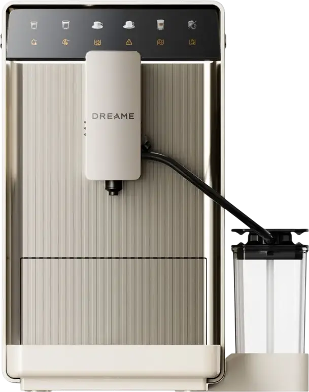 Dreame FCM 30 Ecceluxe Slim Fully Automatic Espresso Machine, 19 Bar, 1690W, Automatic Milk Frother, Burr Grinder, 1.5L Tank, Beige