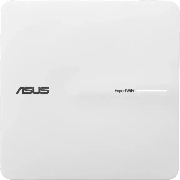 ASUS ExpertWiFi EBA63 AX3000 Access Point WiFi 6 Dual Band PoE, Procesor Quad-Core 1.7 GHz, 512MB RAM, Ethernet Gigabit, Montare Tavan/Perete, Alb