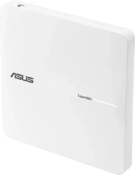 ASUS ExpertWiFi EBA63 AX3000 Access Point WiFi 6 Dual Band PoE, Procesor Quad-Core 1.7 GHz, 512MB RAM, Ethernet Gigabit, Montare Tavan/Perete, Alb