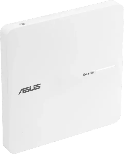 ASUS ExpertWiFi EBA63 AX3000 Access Point WiFi 6 Dual Band PoE, Procesor Quad-Core 1.7 GHz, 512MB RAM, Ethernet Gigabit, Montare Tavan/Perete, Alb