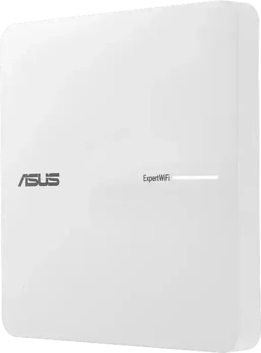 ASUS ExpertWiFi EBA63 AX3000 Access Point WiFi 6 Dual Band PoE, Procesor Quad-Core 1.7 GHz, 512MB RAM, Ethernet Gigabit, Montare Tavan/Perete, Alb