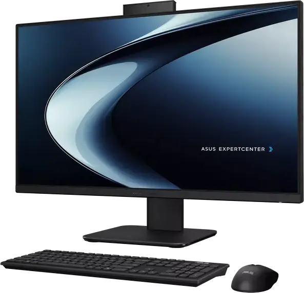 ASUS ExpertCenter P470VA All-in-One PC, 27" FHD IPS Anti-glare, Intel Core 5 210H, 16GB DDR5, 512GB NVMe SSD, Wi-Fi 6E, 5MP IR Camera, Black, No OS