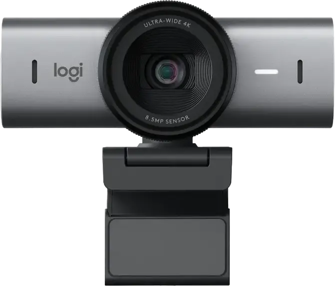 Logitech MX Brio 705 for Business 4K Ultra HD Webcam, 8.5MP Sony STARVIS Sensor, RightLight 5 HDR, Dual Beamforming Mics, USB-C, Grey