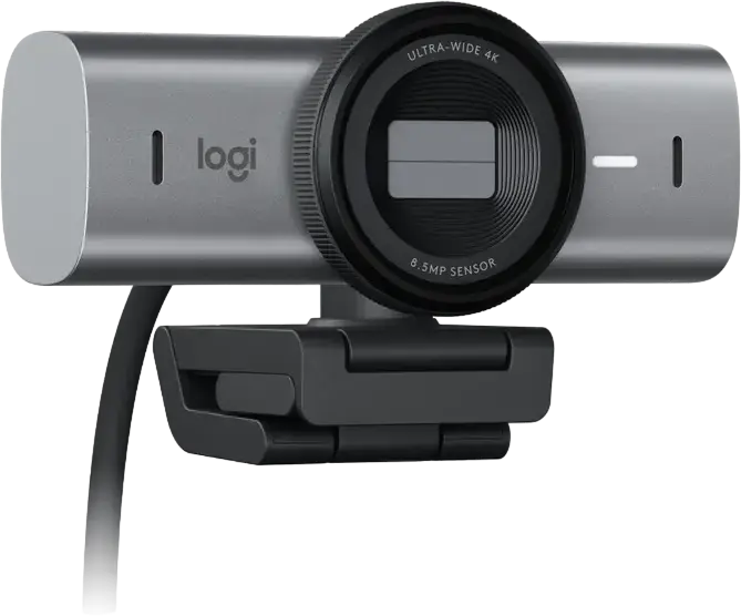 Logitech MX Brio 705 for Business 4K Ultra HD Webcam, 8.5MP Sony STARVIS Sensor, RightLight 5 HDR, Dual Beamforming Mics, USB-C, Grey