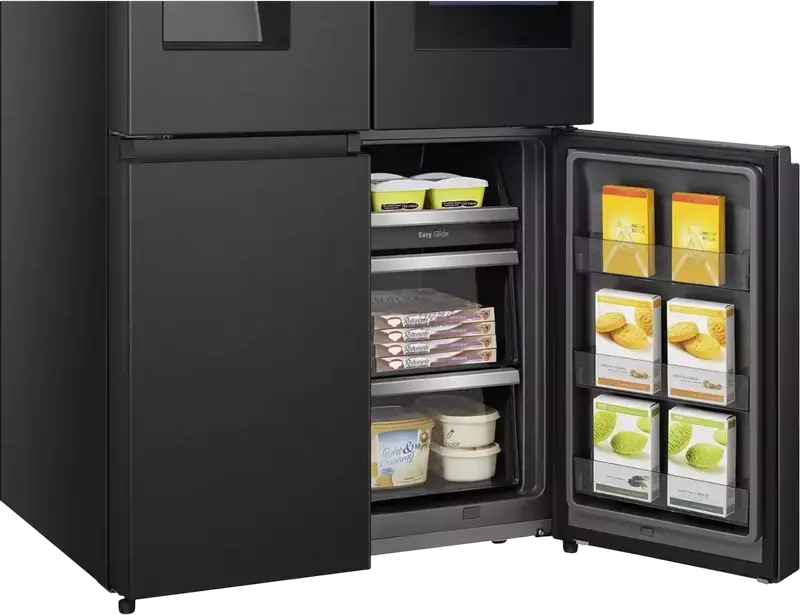 Frigider Hisense RQ760N4IFE Multi-door, 577L, No Frost, Dispenser Apa si Gheață, Ecran Smart Touch, Wi-Fi ConnectLife, Negru