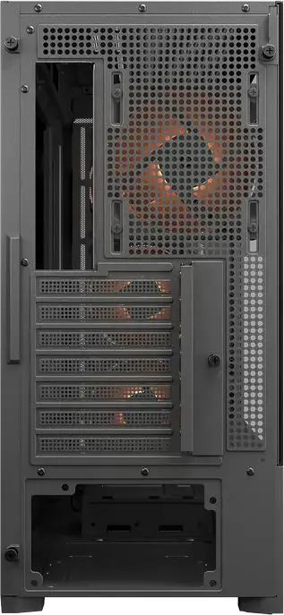 Carcasa Cougar MX230 RGB Mid Tower, Panou Lateral din Sticla Temperata, Fata Mesh Metalic, 4 Ventilatoare ARGB 120mm, Suport E-ATX, Negru