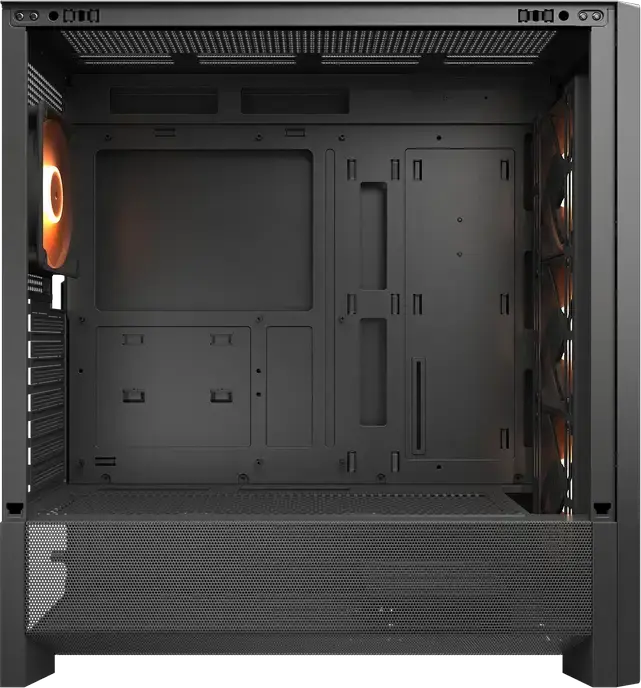 Carcasa Cougar MX230 RGB Mid Tower, Panou Lateral din Sticla Temperata, Fata Mesh Metalic, 4 Ventilatoare ARGB 120mm, Suport E-ATX, Negru