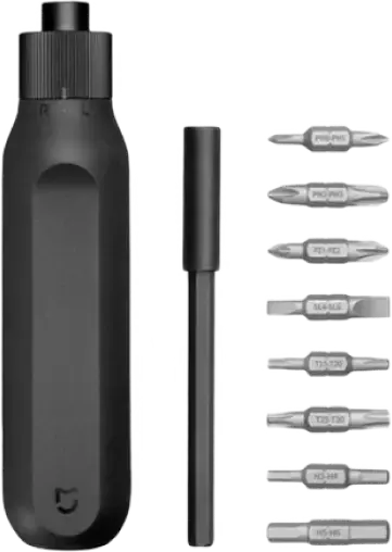 Xiaomi Mi 16-in-1 Ratchet Screwdriver Set, 45-Tooth High-Torque 20Nm Mechanism, S2 Alloy Steel Bits 60HRC, Magnetic Storage, Non-Slip Grip, Black