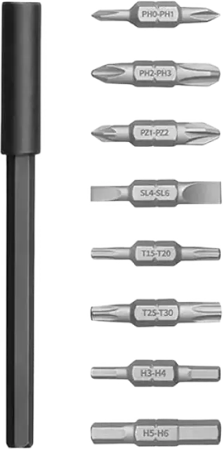 Xiaomi Mi 16-in-1 Ratchet Screwdriver Set, 45-Tooth High-Torque 20Nm Mechanism, S2 Alloy Steel Bits 60HRC, Magnetic Storage, Non-Slip Grip, Black