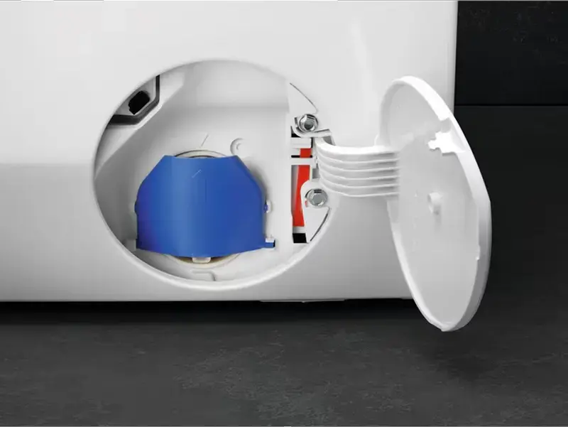 AEG LWR98165NXE 9000 Series Washer-Dryer, 10kg Wash / 6kg Dry, Heat Pump, 1600 rpm, ProSteam, AbsoluteCare, Wi-Fi, White/Black, Front Load
