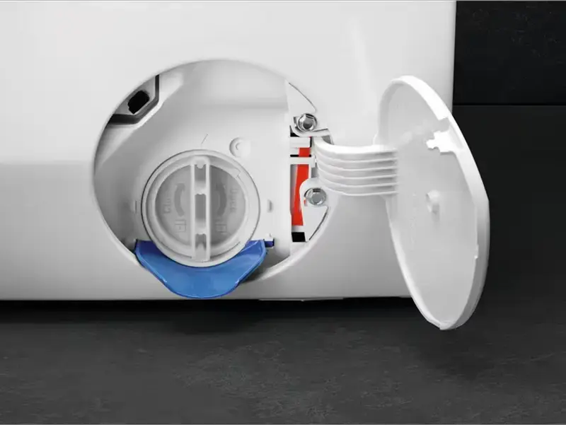 AEG LWR98165NXE 9000 Series Washer-Dryer, 10kg Wash / 6kg Dry, Heat Pump, 1600 rpm, ProSteam, AbsoluteCare, Wi-Fi, White/Black, Front Load