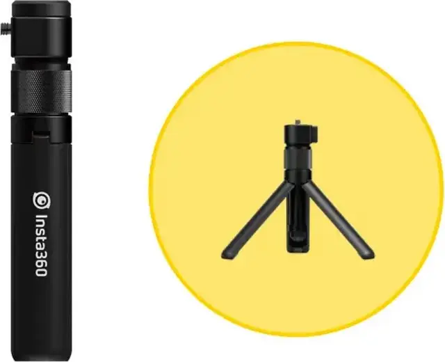 Kit Accesorii Insta360 Bullet Time pentru X4, X3, X2, ONE X, ONE R, ONE RS, Negru, cu Maner Trepieda Bullet-Time si Selfie Stick pentru Efecte 360