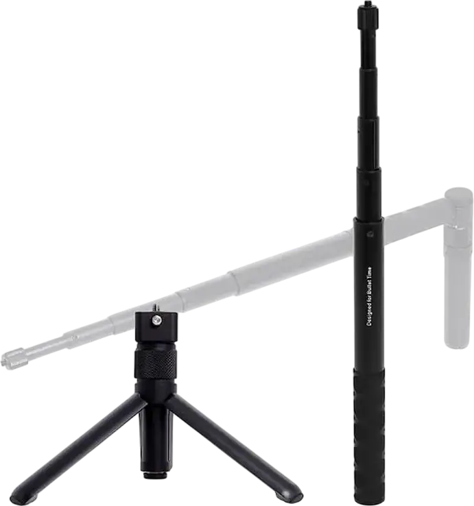 Kit Accesorii Insta360 Bullet Time pentru X4, X3, X2, ONE X, ONE R, ONE RS, Negru, cu Maner Trepieda Bullet-Time si Selfie Stick pentru Efecte 360