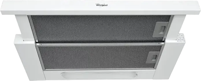 Hota incorporabila telescopica Whirlpool AKR 749/1 WH, Alb, 60 cm, Capacitate 371 m3/h, 3 Viteze, Iluminare LED, Filtre Aluminiu Lavabile
