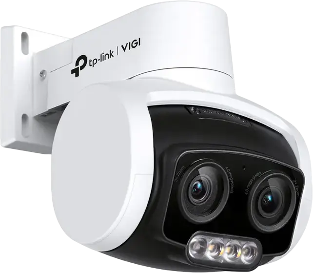 Сетевая уличная PTZ-камера TP-Link VIGI C540V 4МП Full-Color с двумя объективами, варифокальный зум 3x, IP66, PoE, двусторонняя аудиосвязь, H.265+