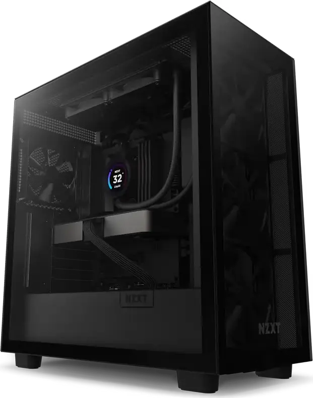 NZXT Kraken Elite 240 AIO Liquid CPU Cooler RL-KN24E-B2, 2.72" IPS LCD Display, 2x F120P Static Pressure Fans, Aluminum Radiator, Intel LGA 1851/1700/1200/115X, AMD AM5/AM4