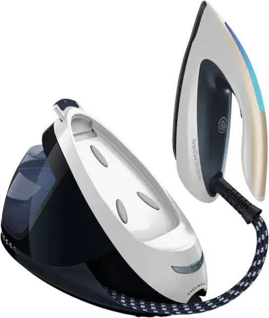 Philips PerfectCare Elite GC9635/20 Steam Generator Iron, 2700W, 7.5 bar Pressure, T-ionic Glide Soleplate, OptimalTEMP Technology, 1800ml Tank, Blue