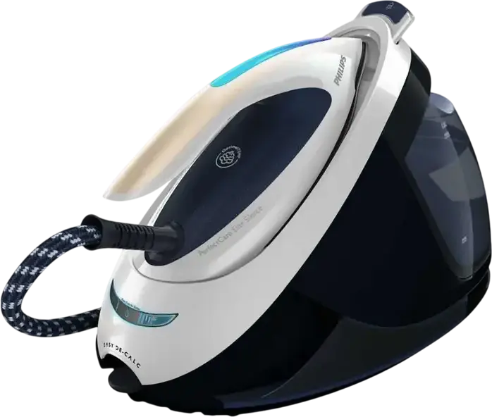 Philips PerfectCare Elite GC9635/20 Steam Generator Iron, 2700W, 7.5 bar Pressure, T-ionic Glide Soleplate, OptimalTEMP Technology, 1800ml Tank, Blue