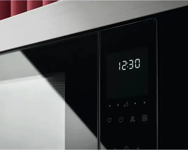 AEG TMS5G25IEM Series 5000 Built-in Microwave Oven with Quartz Grill, 25L, 900W Microwave, 1000W Grill, Stainless Steel, Silver/Black