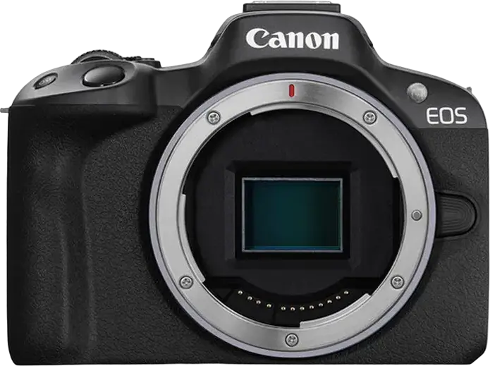 Kit Creator de Conținut Canon EOS R50, Senzor APS-C CMOS 24.2MP, DIGIC X, Video 4K UHD, Obiectiv RF-S 18-45mm, Grip Trepied, Microfon, Negru