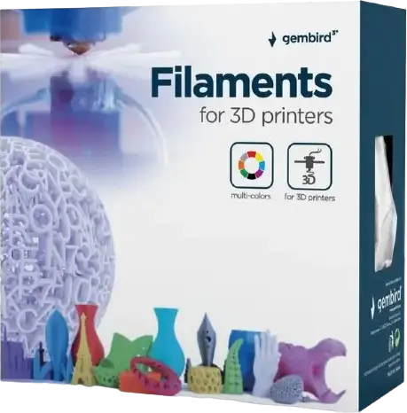 Filament pentru imprimantă 3D Gembird 3DP-PLA1.75-01-Y, PLA, Galben , 1.75 mm, 1kg