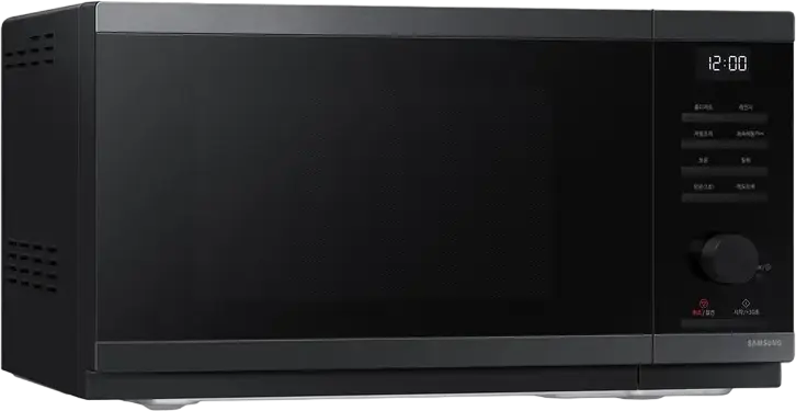 Samsung MS23DG4504AGE2 Solo Microwave Oven, 23L Capacity, 800W Power, Ceramic Inside Antibacterial Coating, Triple Distribution System, Black