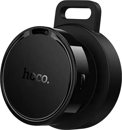Tracker GPS Hoco E101 Dual Anti-Lost, Negru, Compatibil cu Apple Find My si Google Find My Device, Material ABS, Baterie CR2032, Pozitionare Globala