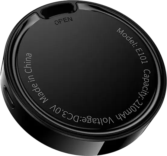 Tracker GPS Hoco E101 Dual Anti-Lost, Negru, Compatibil cu Apple Find My si Google Find My Device, Material ABS, Baterie CR2032, Pozitionare Globala