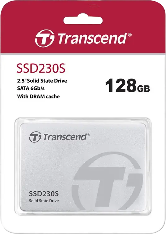 Transcend SSD230S 128GB 2.5" SATA III 6Gb/s Internal SSD, 3D NAND Flash, Up to 560MB/s Read, 380MB/s Write, DDR3 DRAM Cache, TS128GSSD230S