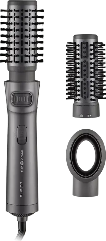 Uscător de păr-perie Polaris PHSB1100Ri, 1200W, Grafit