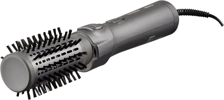 Polaris PHSB1100Ri Hair Dryer Brush 1200W DuoCeramic Rotating Brush with Ionization, 3 Temp Settings, 2 Airflow Modes, Cold Shot, Graphite