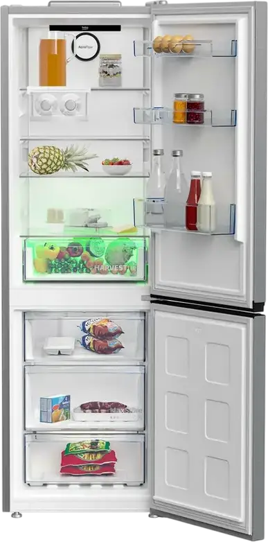 Холодильник Beko B5RCNA365HXB, 316 л, No Frost, ProSmart Inverter, HarvestFresh, цвет нержавеющая сталь, 186.5x59.5x66.3 см