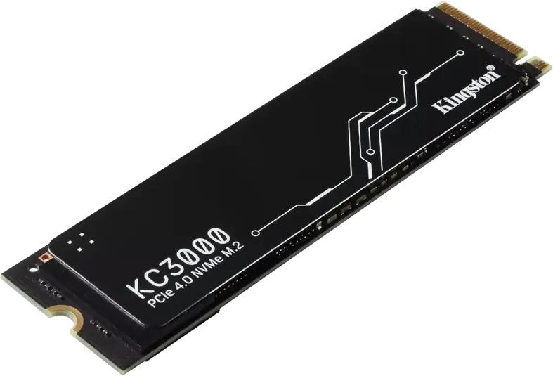 Kingston KC3000 4TB M.2 2280 PCIe 4.0 x4 NVMe SSD, 3D TLC NAND, Phison E18, Read up to 7000MB/s, Write up to 6000MB/s, Graphene Aluminum Heat Spreader