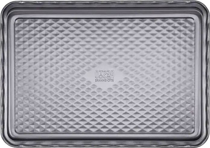 Resto 96116 NORMA Non-Stick Carbon Steel Baking Tray Medium Roaster 35.5x25.5x5 cm Grey PFOA Free Oven Safe