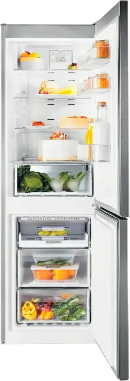 Холодильник Whirlpool WFNF 82E OX, Dual No Frost, технология 6th Sense, объем 320 л, цвет Optic Inox, размеры 59.5x65.5x188.9 см
