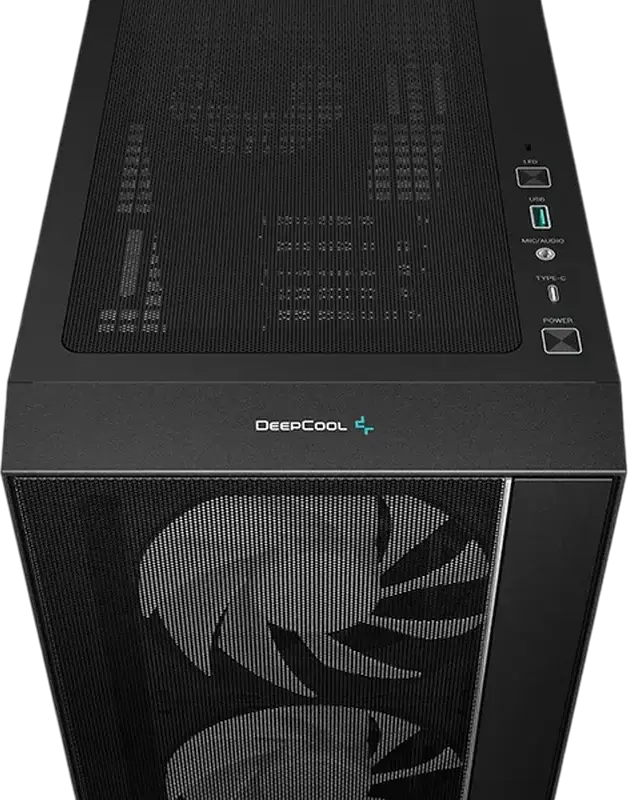 Deepcool MATREXX 55 MESH V4 Midi-Tower PC Case, Black, Tempered Glass, 4x ARGB PWM Fans, ATX/Micro-ATX/Mini-ITX, Mesh Front Panel, R-MATREXX55-BKAGA4-G-4