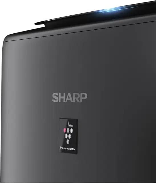 Sharp UA-KIN52E Air Purifier and Humidifier with Plasmacluster Ionization, HEPA Filter, 2.7L Water Tank, Wi-Fi Sharp Life Air, Charcoal Grey, for 38 m²