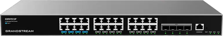 Comutator PoE Grandstream GWN7813P, 24x IEEE 802.3af/at
